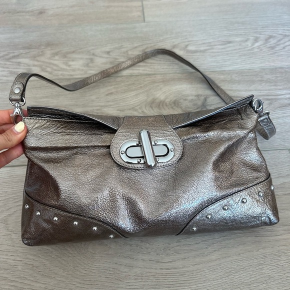 NWOT Nuovedive Italian Genuine Leather Shoulder Bag - Picture 2 of 5